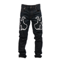 VINKID'Dove Embroidered Raw Denim Jeans