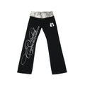 VINKID' Double‑Waist Embroidered Denim Jeans